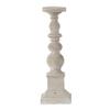 20" Gray and White Traditional Tall Candle Holder view 1