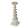 20" Gray and White Traditional Tall Candle Holder view 2