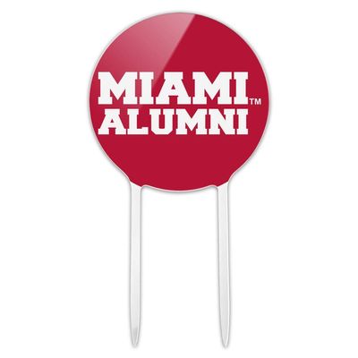 Miami University RedHawks Alumn Acrylic Cake Topper Party Decoration for Wedding Anniversary Birthday Graduation