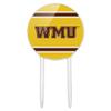 GRAPHICS & MORE Western Michigan University WMU Stripes Acrylic Cake Topper Party Decoration for Wedding Anniversary Birthday Graduation