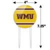 GRAPHICS & MORE Western Michigan University WMU Stripes Acrylic Cake Topper Party Decoration for Wedding Anniversary Birthday Graduation view 2