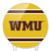 GRAPHICS & MORE Western Michigan University WMU Stripes Acrylic Cake Topper Party Decoration for Wedding Anniversary Birthday Graduation view 3