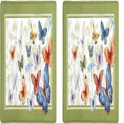 Achim Home Furnishings Butterflies Anti Fatigue Mat, 18" x 30" (Pack of 2)