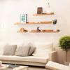Creative U-Shaped Shelf,Wooden Wall Shelves,Rustic Floating Shelves,Load Capacity 15kg,for Bathroom, Bedroom, Living Room,Kitchen(30/40/60cm) view 2