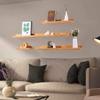 Creative U-Shaped Shelf,Wooden Wall Shelves,Rustic Floating Shelves,Load Capacity 15kg,for Bathroom, Bedroom, Living Room,Kitchen(30/40/60cm) view 3