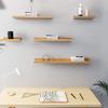 30/60cm Solid Wood Wall Shelves,Easy to Install Floating Shelf,Solid Oak Timber Block Floating Wall Shelf,Load Capacity 15kg,for Bathroom, Bedroom, Living Room,Kitchen, Office view 2