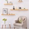 30/60cm Solid Wood Wall Shelves, Scandinavian Style Wall Mounted Shelves, Easy to Install Wall Shelf, 22kg Weight Capability,for Bathroom, Bedroom, Living Room,Kitchen, Office view 2