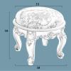 Vanity Stool Bedroom Chair Dressing Stool Makeup Stool Vanity Bench with Upholstered Seat with ABS Legs, for Shoes Bench Living Room Bedroom view 3
