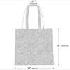 ATMOS GREEN 200 pack 15 X 16 inch with 27" handle BLACK Color 5 Oz Recycled cotton reusable grocery bags eco-friendly super strong great choice for Schools, promotions, branding. MADE in INDIA view 4