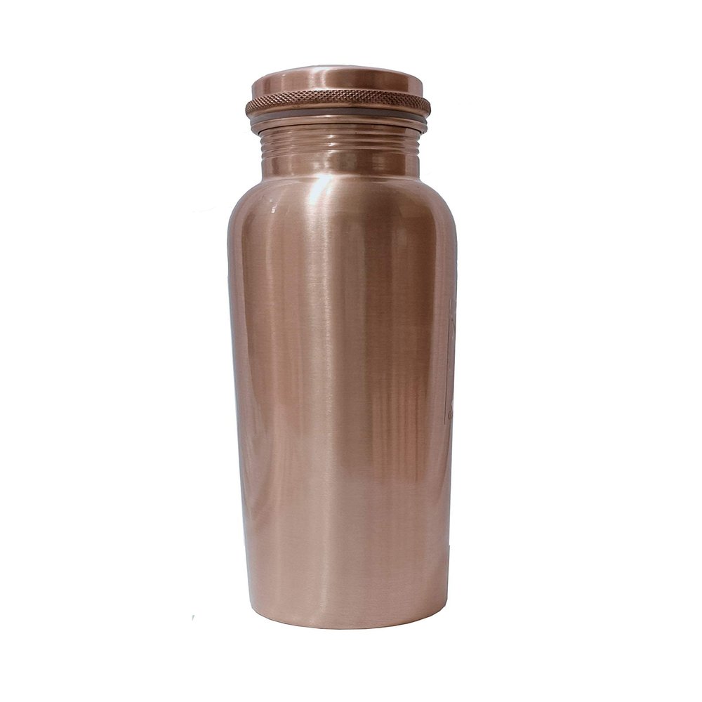 Gavya International Copper Plain Water Bottle for Drinking Water 34 Oz Stay Hydrated and Enjoy Ayurvedic Benefits Leak-Proof, Temperature Retention, Eco-Friendly Design 1 Litre