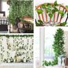 vrct Artificial Garlands Hanging Leaves Greenery Vine Creeper Plants (Green, Set Of 6,8 Feet Each) view 4