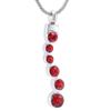 QJZM Urn NecklaceCrystal Cremation Pendant Urn Stainless Steel Necklace for Ashes Memorial Urn Keepsake Jewelry-Red_Neckalce Box Funnel view 1