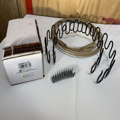 Galaxy Supply Inc. Zig Zag- Springs 8 Gauge 17inch x 2 pcs,Plus Special Package 5 pcs 7 Holes Clip +10 pcs Stay Wire Clips + 5 feet of Springing Wire for All Upholstery Use,Black