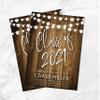 Graduation Party Invitation | Class of 2021 Graduation Party | Rustic | Wood | College | High School | Grad Party view 3