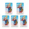 H HOLLY LINES St. Christophers Prayer Card Plastic Coated Wallet Sized Motorist Prayer on Back Set of Five view 1