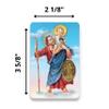 H HOLLY LINES St. Christophers Prayer Card Plastic Coated Wallet Sized Motorist Prayer on Back Set of Five view 2