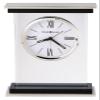 Howard Miller Bryant Tabletop Alarm Clock  Modern Desk Clock with Silent Sweep Seconds Luminous Hands Roman Numeral Markers & Bracket Style Design Satin Finish for Home Office & Desktop Decor view 2