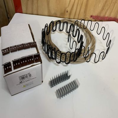 Galaxy Supply Inc. Zig Zag- Springs 11 Gauge 17" x 4 pcs,Plus Special Package 10 pcs 7 Holes Clip +20 pcs Stay Wire Clips + 10 feet of Springing Wire for All Upholstery Use