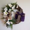Easter Grapevine, Rugged Cross Wreath view 2