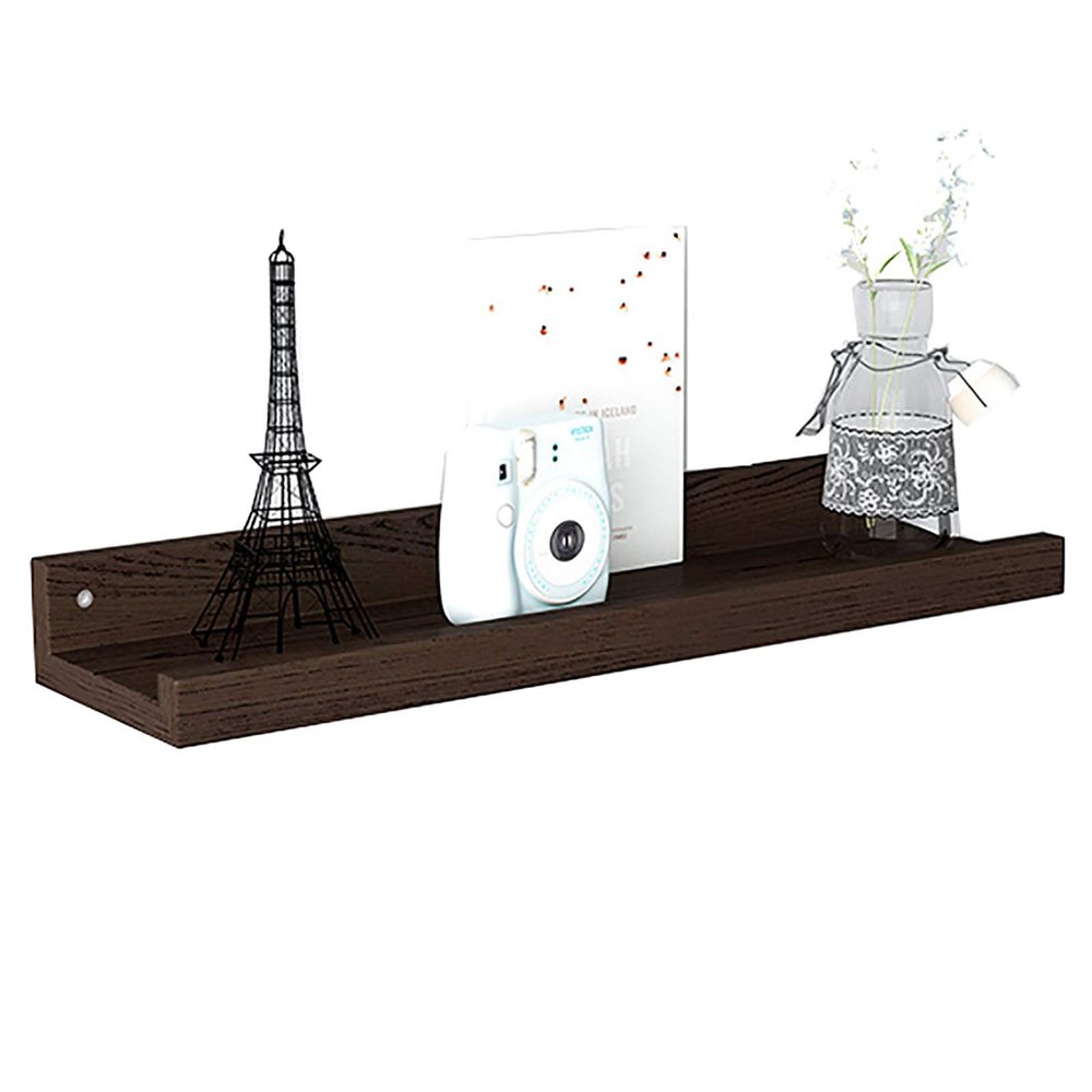 30/60cm Floating Shelves Wall Mounted,Rustic Wood Wall Shelves,Solid Oak Timber Block Floating Wall Shelf,35kg Weight Capability,for Bedroom Living Room Home Furniture Office Decor