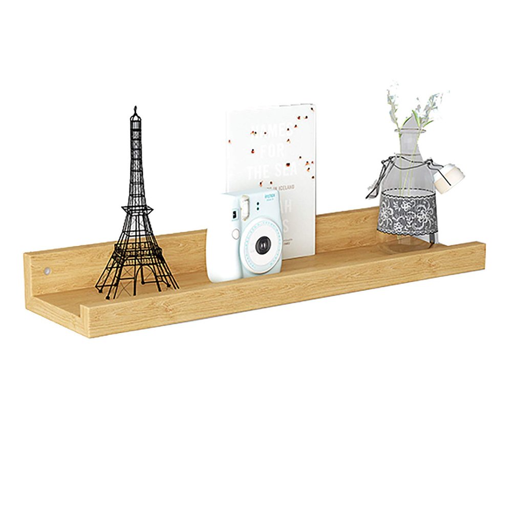 30/60cm Floating Shelves Wall Mounted,Rustic Wood Wall Shelves,Solid Oak Timber Block Floating Wall Shelf,35kg Weight Capability,for Bedroom Living Room Home Furniture Office Decor
