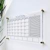 Large Clear Acrylic Monthly Calendar for wall | Dry-Erase Message White Board Calendar Wall Mounted Office Home Family Organization Tools Must Haves School Kids Adult Mom Teen Monthly Weekly ADHD Tool view 2