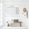 Large Clear Acrylic Monthly Calendar for wall | Dry-Erase Message White Board Calendar Wall Mounted Office Home Family Organization Tools Must Haves School Kids Adult Mom Teen Monthly Weekly ADHD Tool view 3