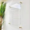 Large Clear Acrylic Monthly Calendar for wall | Dry-Erase Message White Board Calendar Wall Mounted Office Home Family Organization Tools Must Haves School Kids Adult Mom Teen Monthly Weekly ADHD Tool view 3