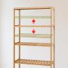 Bamboo Shelf Bathroom 5-Tier Storage Shelves Free Standing Rack Multifunctional Shelving Unit for Bedroom Kitchen Living Room view 4