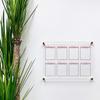 Large Clear Acrylic Weekly Calendar for wall | Dry-Erase Message White Board Calendar Wall Mounted Office Home Family Organization Tools Must Haves School Kids Adult Mom Teen Monthly Weekly ADHD Tools view 2