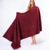 American Soft Linen 100% Cotton 600 GSM Turkish 40x80 Oversized Bath Towel Sheet, Extra Large Adult Towels for Bathroom, Bordeaux Red Bath Sheet view 1