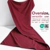 American Soft Linen 100% Cotton 600 GSM Turkish 40x80 Oversized Bath Towel Sheet, Extra Large Adult Towels for Bathroom, Bordeaux Red Bath Sheet view 3