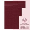 American Soft Linen Premium 3 Piece Towel Set, 1 Bath Towel 1 Hand Towel 1 Washcloth, 600 GSM 100% Cotton Turkish Towels for Bathroom, Bordeaux Red Towel Set view 4