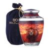 BOLD & DIVINE Lion Cremation Urns for Human - Decorative Human Ashes Female & Male, for Ashes Adult Female, Funeral Urns - Lion, Large view 1