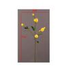 2 PCS Artificial Lemon Branches, Yellow Fake Lemon Decorations, Faux Tree Plant Fake Fruits Plants Branch Leaves, for Home Garden Office Dining Table (Length 92cm) view 2