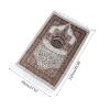 chengzui Muslim Prayer Rug Prayer Mat Portable Polyester Braided Print Mat Travel Home Waterproof Blanket with Carrying view 2