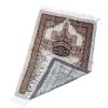 chengzui Muslim Prayer Rug Prayer Mat Portable Polyester Braided Print Mat Travel Home Waterproof Blanket with Carrying view 3