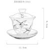 150ml Chinese Ceramics Hand Painted Crane Gaiwan Teaware Teapot Tea Cup Tureen Tea Set view 2