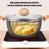AIZYR Nonstick Induction Soup Pot with Soft Touch Handle and Glass Lid, Rapid Noodle Cooker for Soup, Curry, Pasta, Stew & More view 3