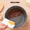 AIZYR Nonstick Induction Soup Pot with Soft Touch Handle and Glass Lid, Rapid Noodle Cooker for Soup, Curry, Pasta, Stew & More view 4