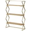 Touch of Class Modern Style Jamie Gold Wall Display Shelf view 1