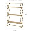 Touch of Class Modern Style Jamie Gold Wall Display Shelf view 2