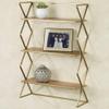 Touch of Class Modern Style Jamie Gold Wall Display Shelf view 3