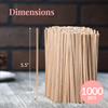 1000 Wooden Coffee Stirrer by Prestee - Disposable 5.5 inches Long Wooden Stir Sticks for Coffee and Cocktails - Smooth, Splinter-Free Beverage Mixers - Ideal for Cafe, Bars and Drink Stations view 3