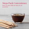 1000 Wooden Coffee Stirrer by Prestee - Disposable 5.5 inches Long Wooden Stir Sticks for Coffee and Cocktails - Smooth, Splinter-Free Beverage Mixers - Ideal for Cafe, Bars and Drink Stations view 4