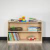 EMMA + OLIVER Wooden 2 Section School Classroom Storage Cabinet for Commercial or Home Use view 1