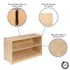 EMMA + OLIVER Wooden 2 Section School Classroom Storage Cabinet for Commercial or Home Use view 4