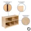 EMMA + OLIVER Wooden 5 Section School Classroom Storage Cabinet for Commercial or Home Use view 4