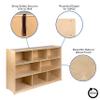 EMMA + OLIVER Wooden 8 Section School Classroom Storage Cabinet for Commercial or Home Use view 4