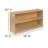 EMMA + OLIVER Wooden 2 Section School Classroom Storage Cabinet for Commercial or Home Use view 2